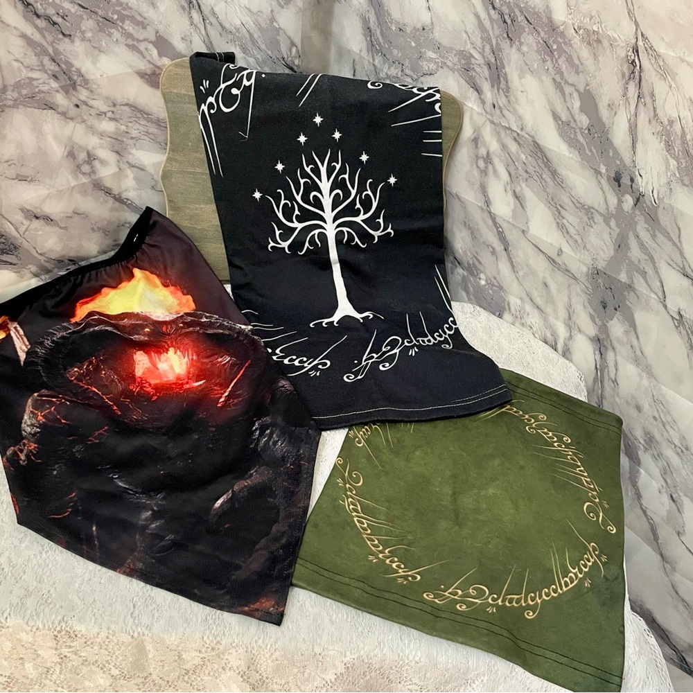 Black and Green Fantasy Themed Face mask Set